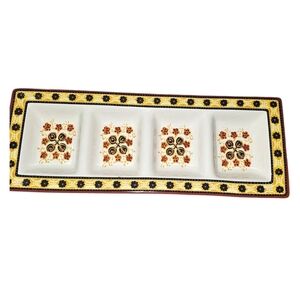 The Main Ingredients Ironstone 4 Sectioned Relish Serving Tray